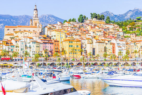 Port In Menton, France