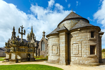 Fototapeta na wymiar The parish of Guimiliau, Brittany, France.