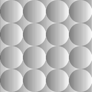 Design seamless monochrome volumetric sphere geometric lines pat © amicabel