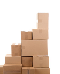 Stack of empty boxes.