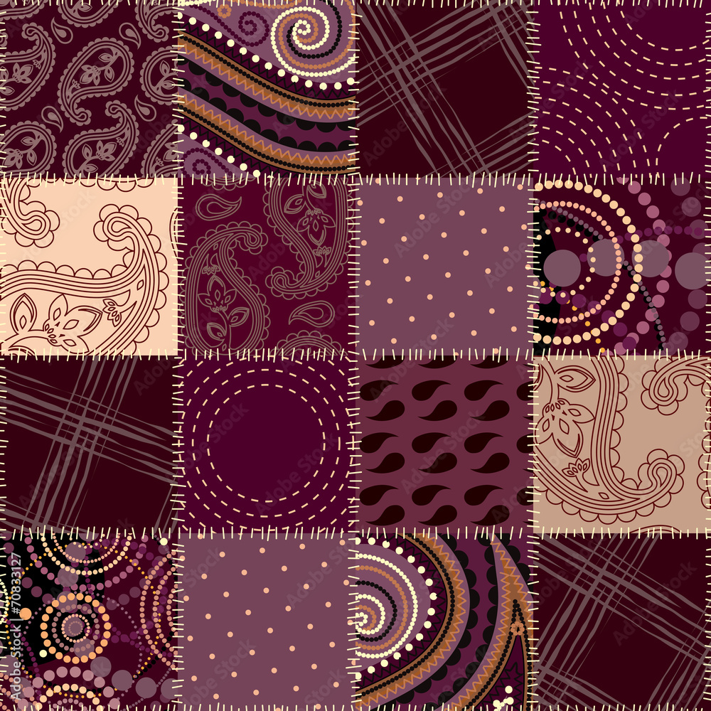 Poster seamless background patchwork