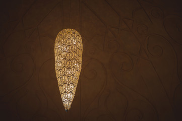 ceiling a chandelier in yellow