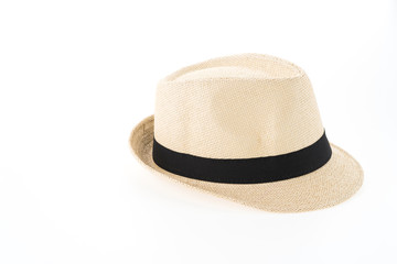 Straw hat isolated on white background