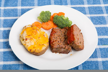 Meatloaf with Twice Baked Potato