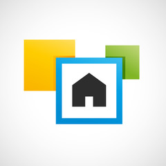 fond abstrait-maison