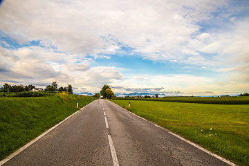 road through the fields