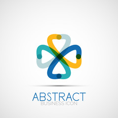 Line design loop logo