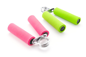 Sport hand grip equipment isolated on white