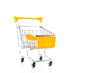 Shopping cart isolated on white background