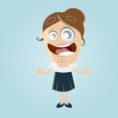 frau businessfrau manager lustig