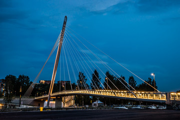 Cable-stayed bridge, Tampere.