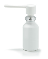 Throat spray isolated on white background