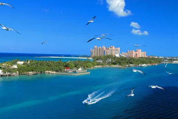 Keuken spatwand met foto Atlantis in Bahamas © se7enimage