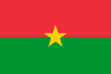 National flag of Burkina Faso - 70837133