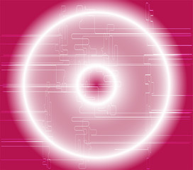 Pink technology background