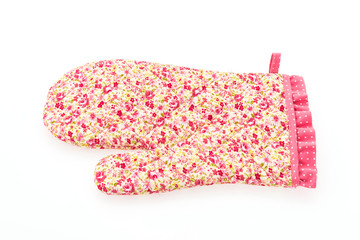 Kitchen oven glove isolated on white background
