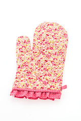 Kitchen oven glove isolated on white background