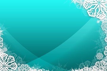 Christmas themed snow flake frame