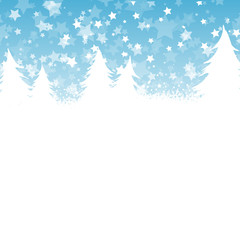 Weihnachtsdekoration Winter Wald Schnee Sterne