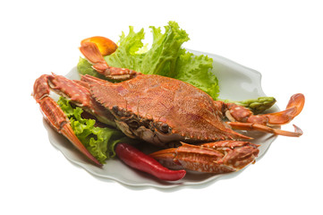 Boiled crab