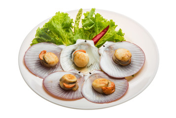 Grilled scallops