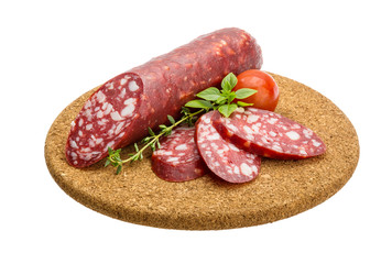 Salami sausages