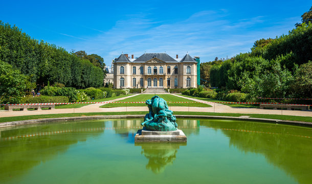 Famous Rodin museum and gardens in Paris,France