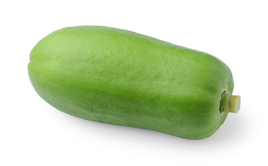 papaya fruits on white background