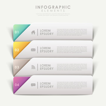 coloful modern design banners template infographic