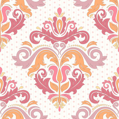 Floral Seamless Vector Pattern. Orient Abstract Background