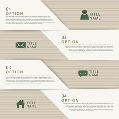 modern paper folding concept infographic elements