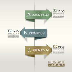 modern arrow bar chart infographic elements