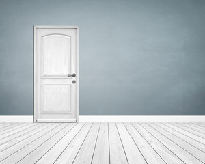 Empty Room / Wooden Floor with Door
