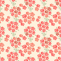 Abstract Elegance seamless floral pattern