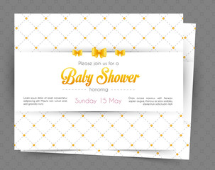 Naklejka premium Baby shower card template