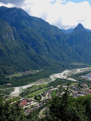 Belluno Valley Italy Aerial