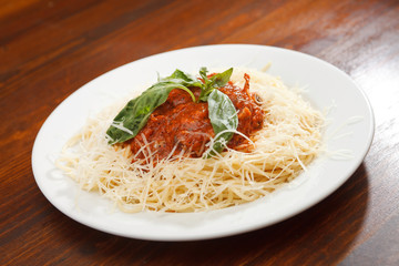 Pasta with meat sauce