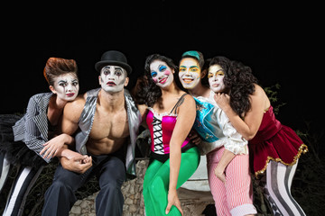 Clowns on Stage