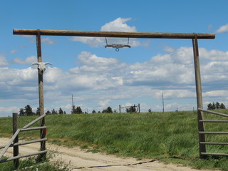 Fototapeta na wymiar Ranch Gate