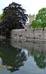 Fototapeta na wymiar Exterior from Bishops Palace in Wells