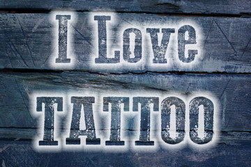 I Love Tattoo Concept