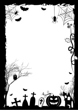 Holiday illustration on theme of Halloween