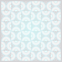 Textile pattern with round elements