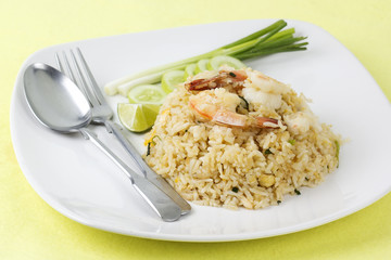 stir fried rice with shrimp