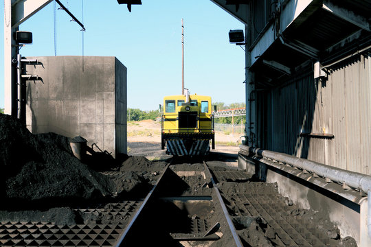 Railway Machinery at a Coal Fired Power Plant