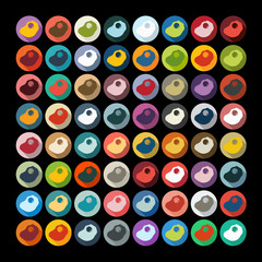 Flat design: scrambled