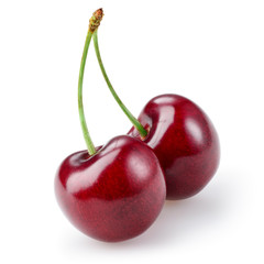 Cherry isolated on white background