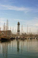 View to the port.