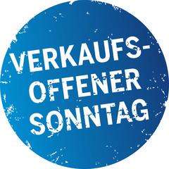 Button verkaufsoffener Sonntag