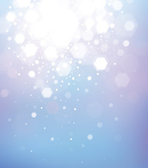 Vector abstract blue bokeh background.